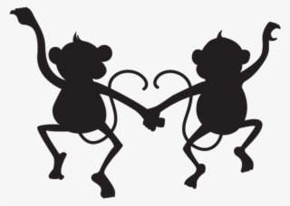 Free Png Cute Monkeys Silhouette Png - Monkey Clipart Silhouette #8177748 Free Png Cute Monkeys Silhouette Png - Monkey Clipart Silhouette #8177748