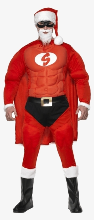 Super Fit Santa Costume - Superhero Santa Costume #8179384