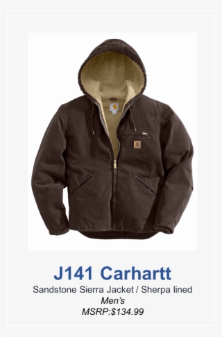 J141 Carhartt Thumbnail - Sandstone Sherpa Lined Sierra Jacket Moss #8179718