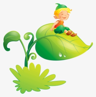 Elf On The Leaf - Folletti Per Bambini #8180203