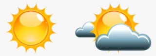 Clipart Free Partly Sunny Clipart - Gambar Cuaca Yg Cerah #8180785