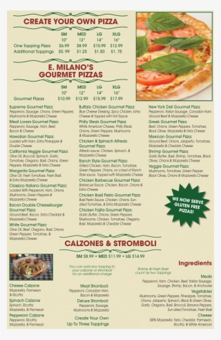 E Milano's Menu #8180791