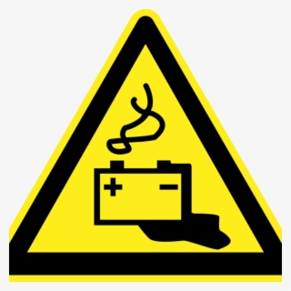 Warning Sign Clipart Electricity Warning Sign Hazard - Battery Charging Safety Sign #8182301