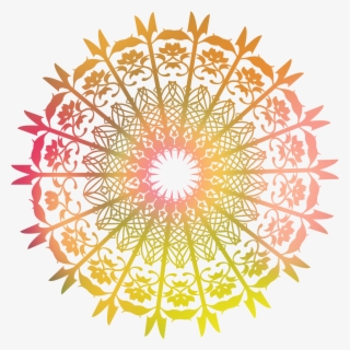 Irregular Spiral Gradient Color Matching Pattern Decorative - Mehndi #8182775