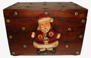 Wooden Gift Box With Iron Santa Lock - Plywood #8183563