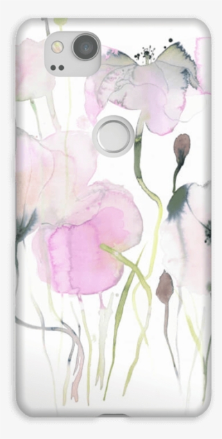Painted Pink Flowers Case Pixel - Mobile Phone Case #8185809