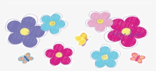 Florecitas Png - Flores De Colores Dibujos #8186527