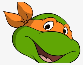 Tmnt Clipart Logo - Ninja Turtle Michelangelo Face #8188643