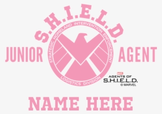 Pink Personalized Junior Shield Agent Mousepad - Graphic Design #8189700