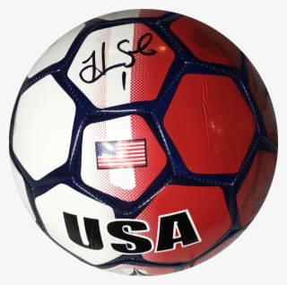 Hope Solo Autographed Full Size Usa Soccer Ball Red/white/blue #8190286