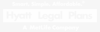 Hyatt Legal Plan By Metlaw Logo In White - Smart & Final #8190479