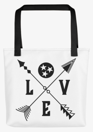 Tennessee Tristar Love Arrows Tote Bag - Tote Bag #8191147
