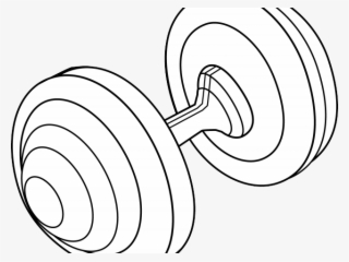 Dumbbells Clipart Barbell - Circle #8191353