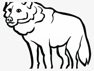 Wolf Clipart Creepy - Clip Art Black And White Wolf #8191955