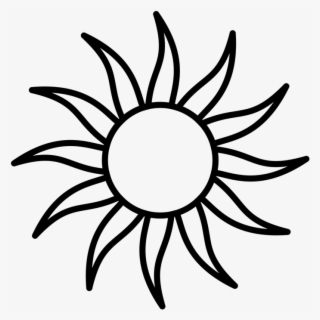 Coloring Book Flower Drawing Painting Paper - Outline Pic Of Sun #8192128