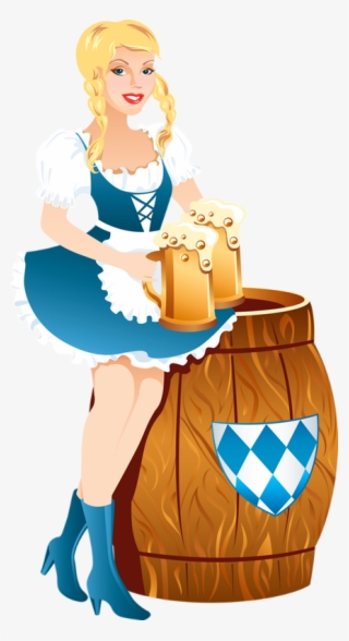 Oktoberfest Girls Cartoon Png #8192613