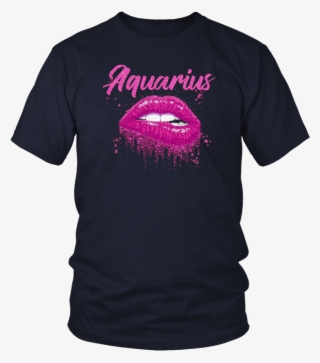 Aquarius Zodiac Birthday Pink Lips For Black Women - Larry Bernandez T Shirt #8193188