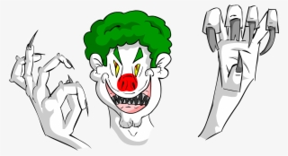 Its A Drawing Of A Scary Clown - Cartoon #8193194