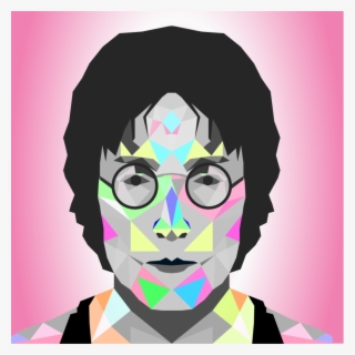 John Lennon Low Poly - Illustration #8194533