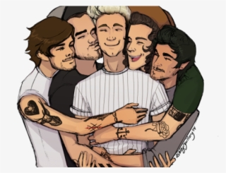 Zayn Malik Clipart Louis Tomlinson - One Direction Hug Stickers #8194674