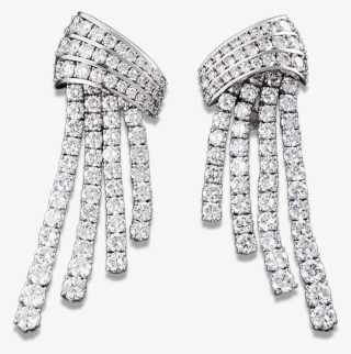 Diamond Dangle Earrings, - Earrings #8195689