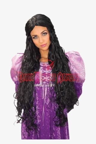 Guinevere Black Wig - Barbie - Free Transparent PNG Download - PNGkey