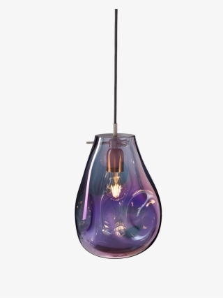 Soap Pendant Large Purple / Stainless Steel - Pendant Light #8196536