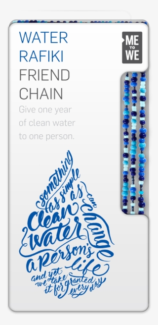 Every $10 Water Rafiki Friend Chain Provides One Person - Me To We #8196911