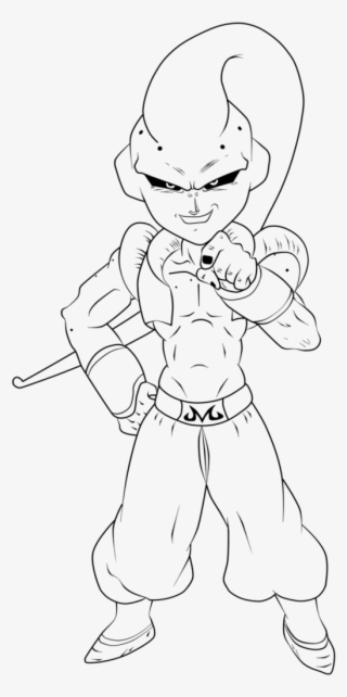 Chibi Majin Boo Gotenks Abs Buu Coloring Pages Sketch - Dibujos De Chibi Dragon Ball Para Colorear #8197589