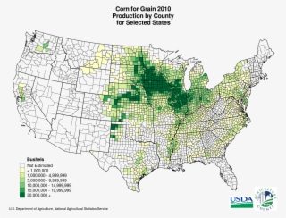 Corn Belt - United States Tomato Production Map #8198515