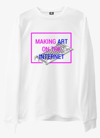 Vaporwave Aesthetic Clothing Internet Art Sweatshirt - Long-sleeved T-shirt #8198988