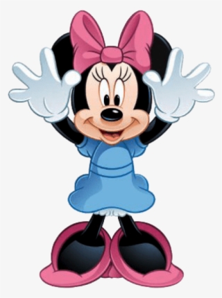 Free Png Download Minnie W/hands Up Minnie Mouse , - Minnie Mouse Hands Up #8199276