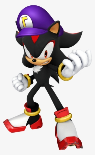 Waluigi's Hat On Shadow The Hedgehog - Shadow The Hedgehog Fighting Style #8199318
