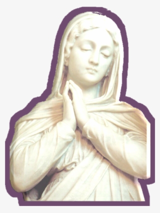 Vapor Vaporwave Aesthetic Aestheticv Png Vaporwave - Stone Statue Of Mary #8199320