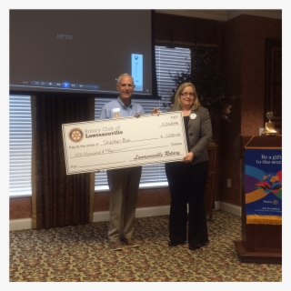 Past-president Art Kleve Accepted A Banner Recognizing - Official #8199367