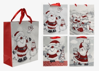 Paper Gift Bag - Paper Bag Christmas Blue #8199490