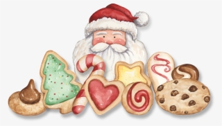 Santa Christmas Cookies - Cookie Swap Png #8199745
