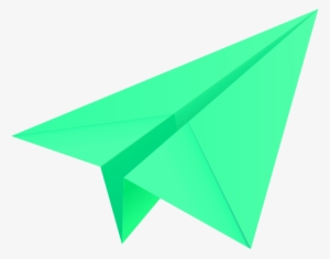 Light Green Paper Plane, Paper Aeroplane Vector Icon - Colourful Paper Plane Png #820052