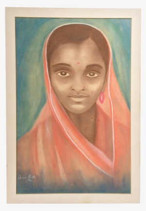 Vintage Original Portrait Drawing On Paper - Portrait #820164