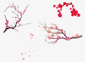 Cherry Blossom Tree Branch Png - Sakura Tree Painting Png #820247