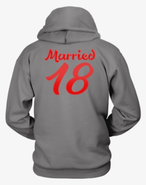 Just Married - Black King Nutrition Facts Hoodie #820316
