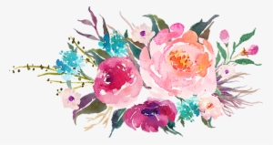 Watercolour Floral Arrangement - Floral Watercolor #820772