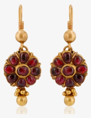 Enchanting Ruby Hook Earrings - Earring #820855