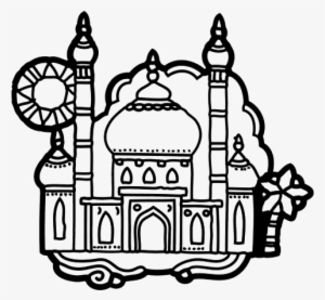 Dibujo Taj Mahal Para Colorear #821174