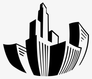 City Icon Png Download - Buildings Clipart Black And White Png #821372