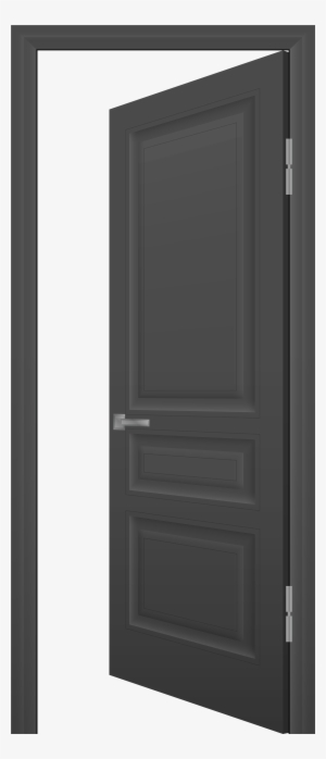 Open Door Grey Png Clip Art - Clip Art #822064
