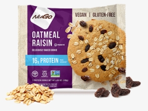 Oatmeal Raisin Protein Cookie - Nugo Nutrition Baked Protein Cookie, Peanut Butter #822544