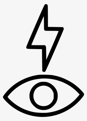 Redeye Flash Lightining Bolt Eye Comments - Ojos Rojos Icono #823068