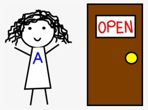 Abbie With Door Svg Clip Arts 600 X 446 Px #823071