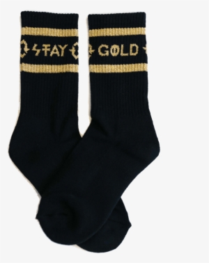Tmpst Black And Gold Freerunning Socks #823505